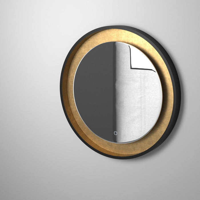 Artcraft AM304 LED Mirror, Oil Rubbed Bronze & Gold Leaf