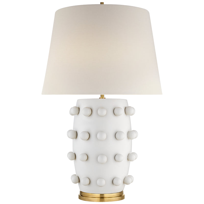 Visual Comfort Signature KW 3031PW-L One Light Table Lamp, Plaster White
