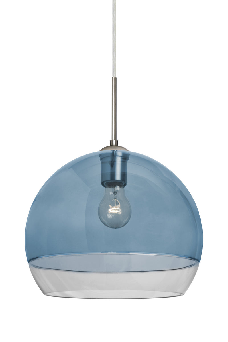 Besa 1JC-ALLY12BL-SN One Light Pendant, Satin Nickel