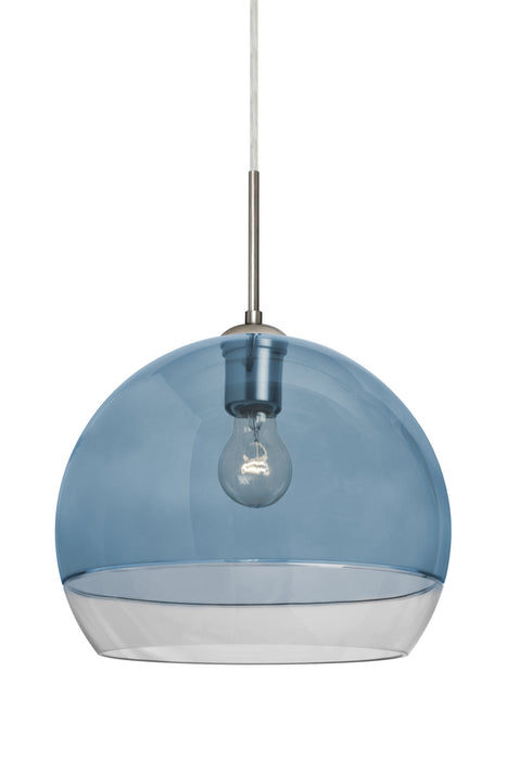 Besa 1JC-ALLY12BL-SN One Light Pendant, Satin Nickel