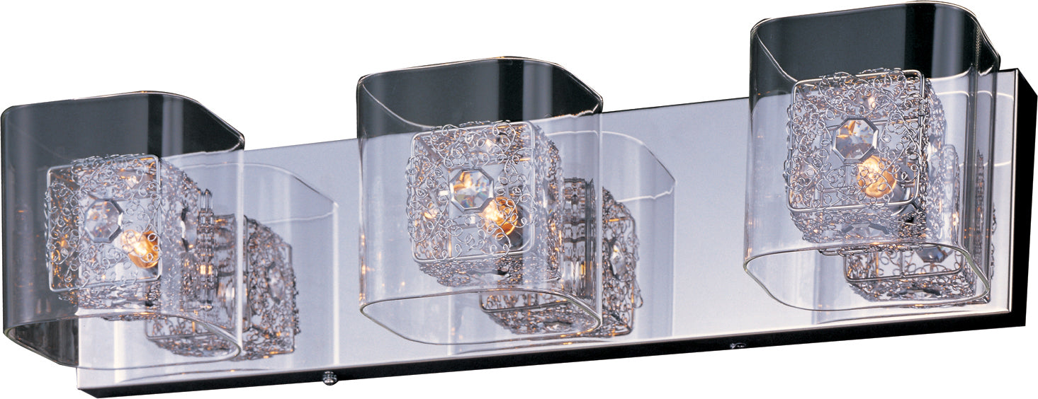 ET2 E22833-18SVPC LED Bath Vanity, Polished Chrome