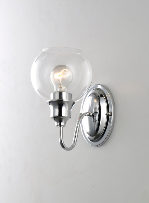 Maxim 1111CLPC One Light Wall Sconce, Polished Chrome