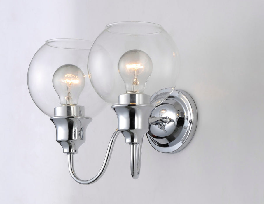 Maxim 1112CLPC Two Light Bath Vanity, Polished Chrome