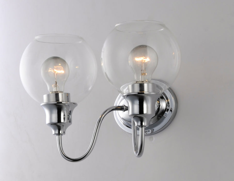 Maxim 1112CLPC Two Light Bath Vanity, Polished Chrome