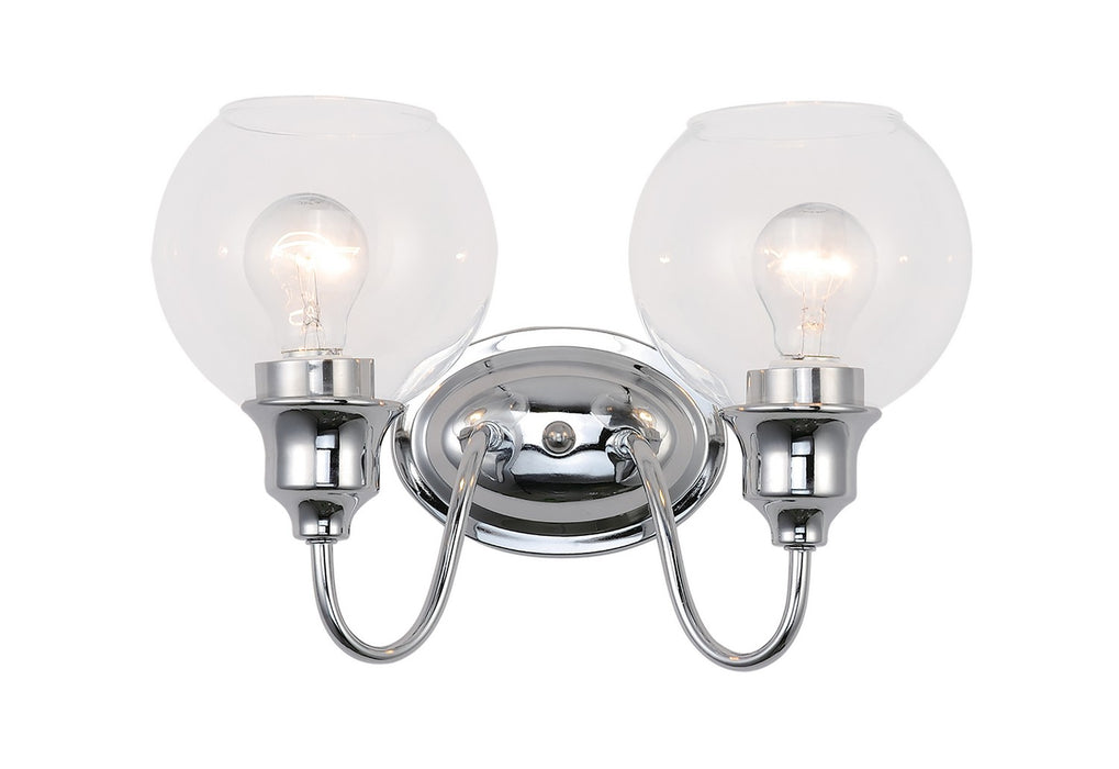 Maxim 1112CLPC Two Light Bath Vanity, Polished Chrome