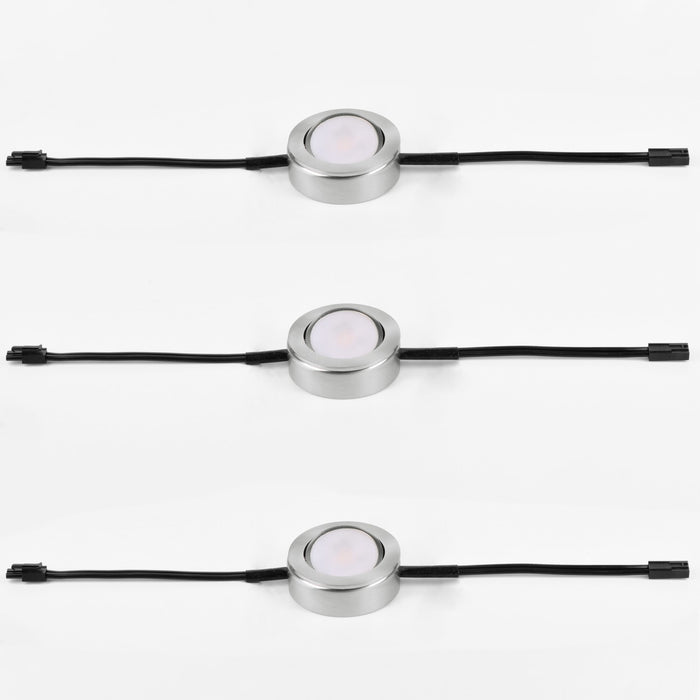 Maxim 53835SN LED Puck, Satin Nickel