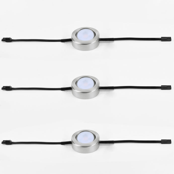 Maxim 53836SN LED Puck, Satin Nickel