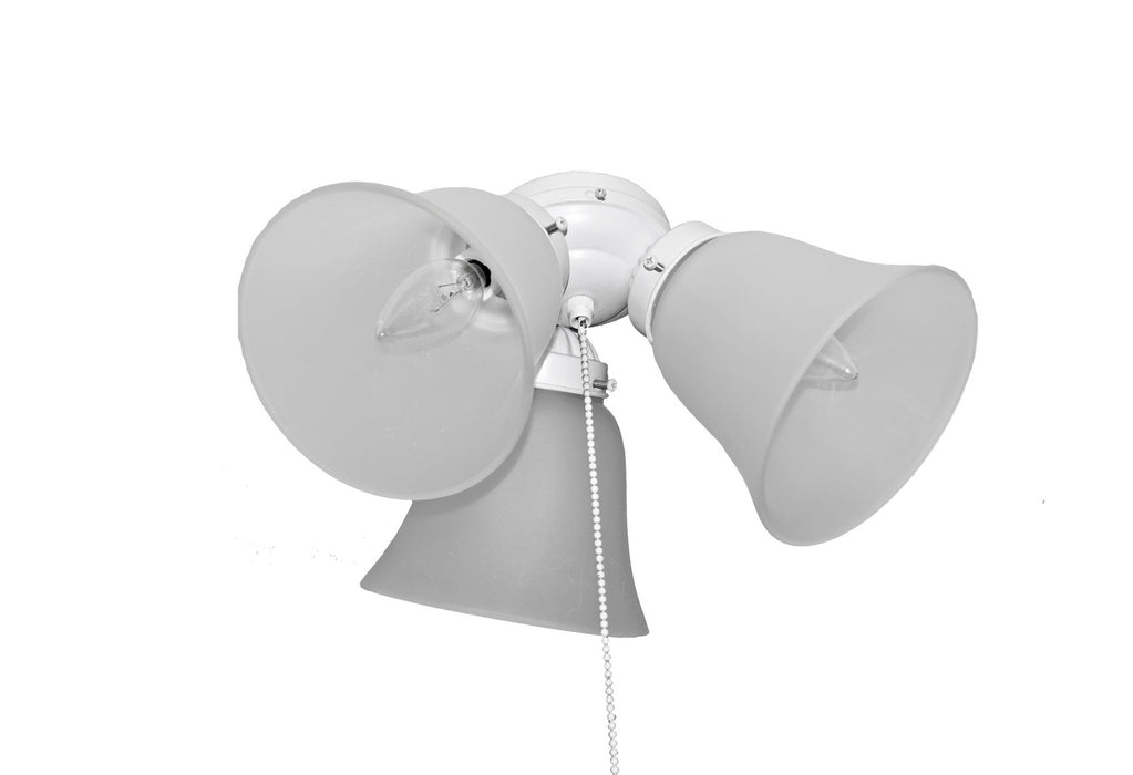Maxim FKT207FTMW Three Light Ceiling Fan Light Kit, Matte White