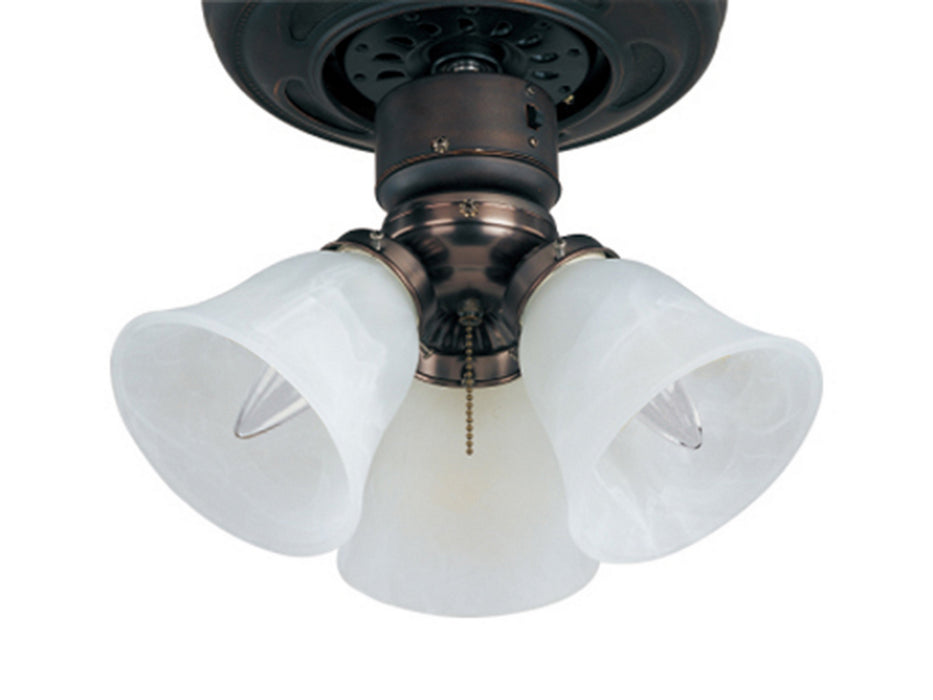 Maxim FKT207FTOI Three Light Ceiling Fan Light Kit, Oil Rubbed Bronze