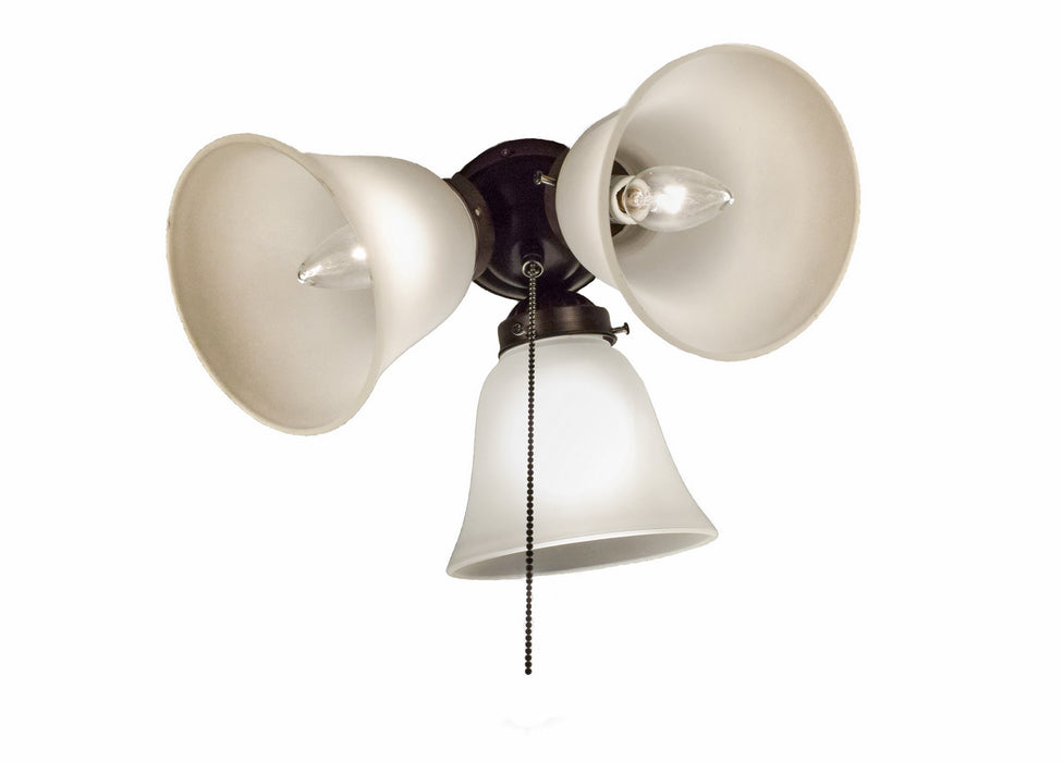 Maxim FKT207FTOI Three Light Ceiling Fan Light Kit, Oil Rubbed Bronze