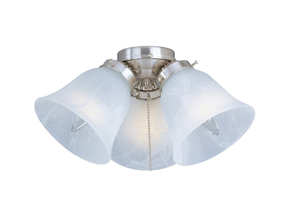Maxim FKT207FTSN Three Light Ceiling Fan Light Kit, Satin Nickel