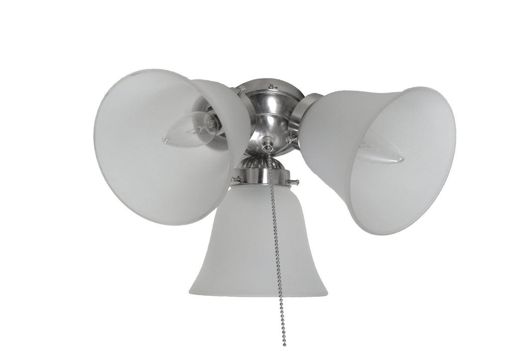 Maxim FKT207FTSN Three Light Ceiling Fan Light Kit, Satin Nickel
