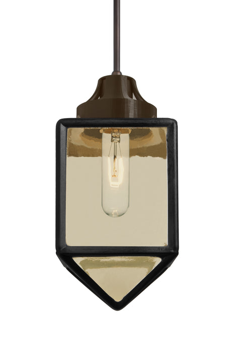 Besa 1JC-BRAVOBK-BR One Light Pendant, Bronze