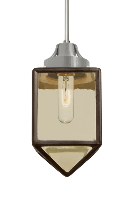 Besa 1JC-BRAVOBR-SN One Light Pendant, Satin Nickel