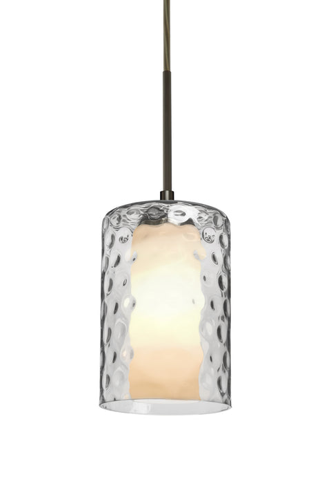 Besa 1JC-ESACL-BR One Light Pendant, Bronze
