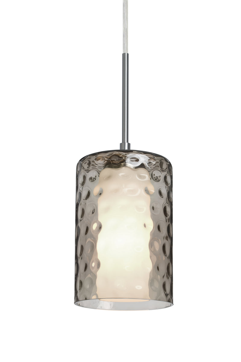 Besa 1JC-ESASM-SN One Light Pendant, Satin Nickel