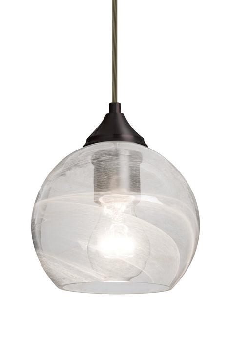 Besa 1JC-JILLYCL-BR One Light Pendant, Bronze