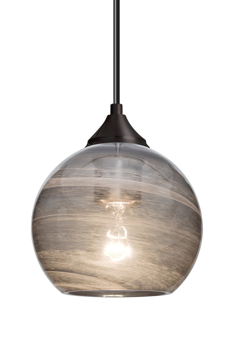 Besa 1JC-JILLYSM-BR One Light Pendant, Bronze