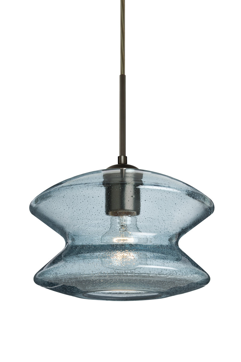 Besa 1JC-ZENBL-BR One Light Pendant, Bronze