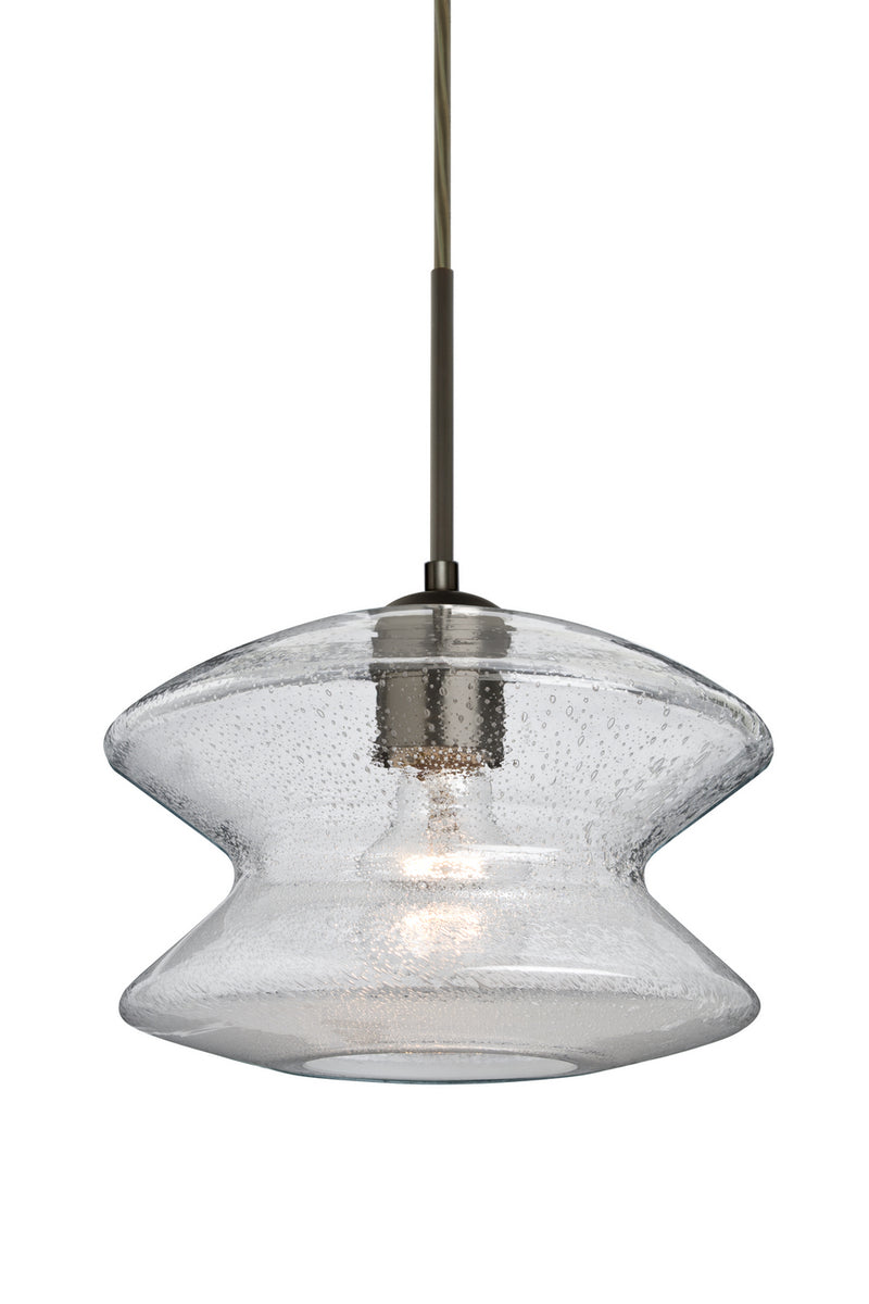 Besa 1JC-ZENCL-BR One Light Pendant, Bronze