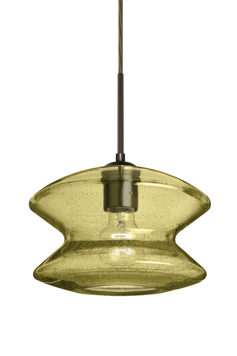 Besa 1JC-ZENGD-BR One Light Pendant, Bronze