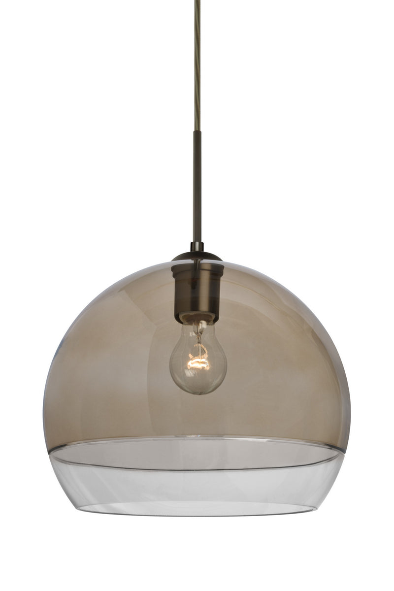 Besa 1JT-ALLY12SM-BR One Light Pendant, Bronze