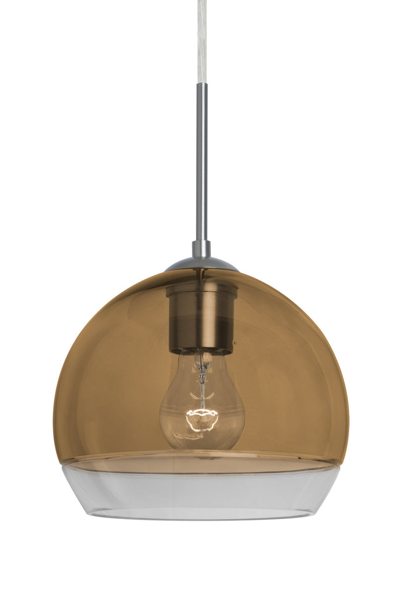 Besa 1JT-ALLY8AM-SN One Light Pendant, Satin Nickel