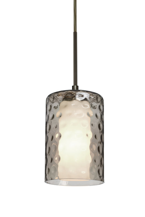 Besa 1JT-ESASM-BR One Light Pendant, Bronze