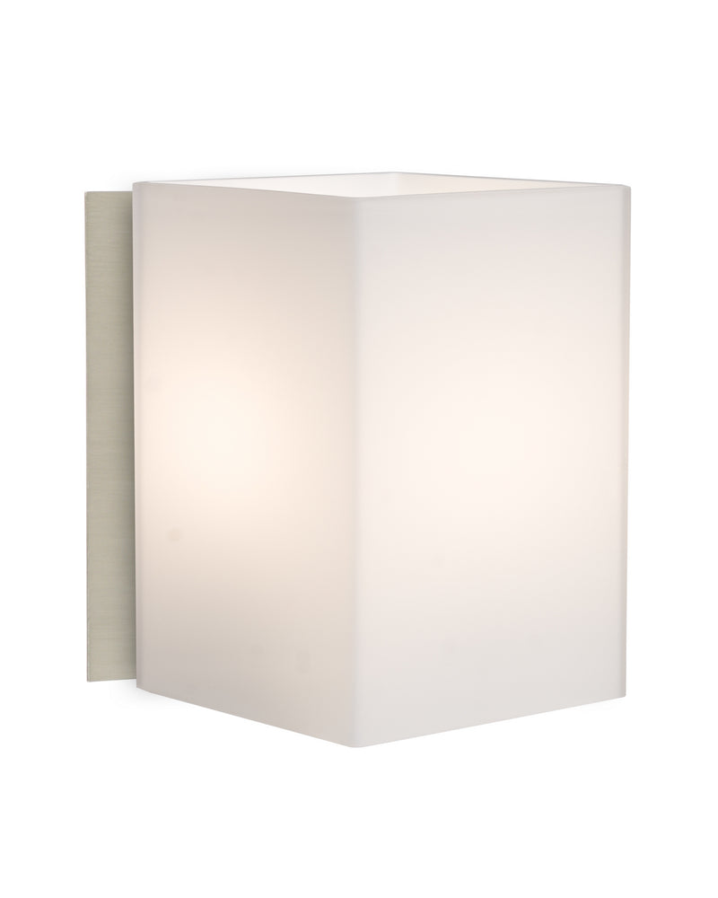 Besa 1SW-TITO07-SN One Light Wall Sconce, Satin Nickel
