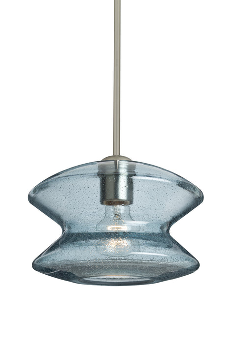 Besa 1TT-ZENBL-SN One Light Pendant, Satin Nickel