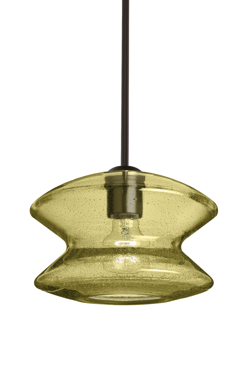 Besa 1TT-ZENGD-BR One Light Pendant, Bronze