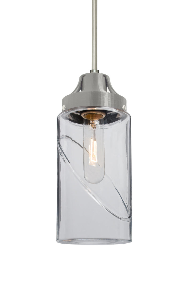 Besa J-BLINKCL-SN Pendant, Satin Nickel
