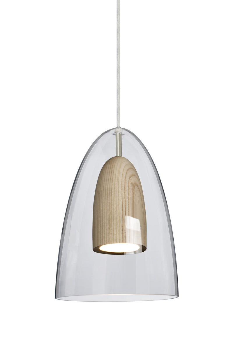 Besa J-DANOCLNA-LED-SN Pendant, Satin Nickel