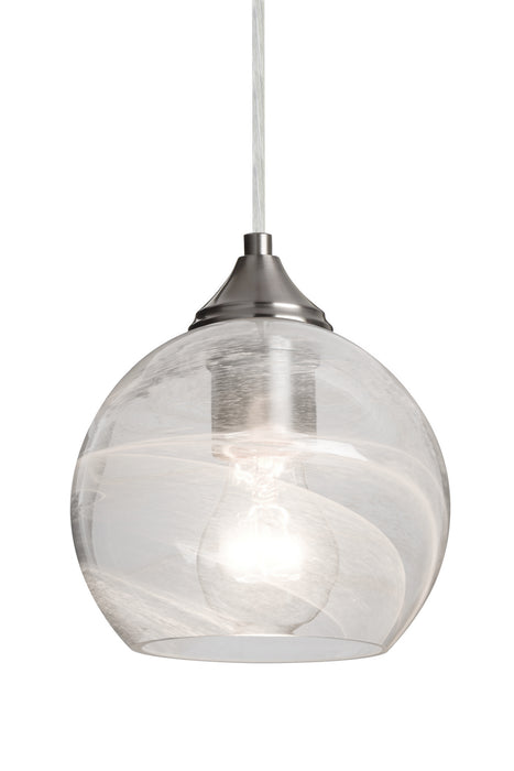 Besa J-JILLYCL-SN Pendant, Satin Nickel