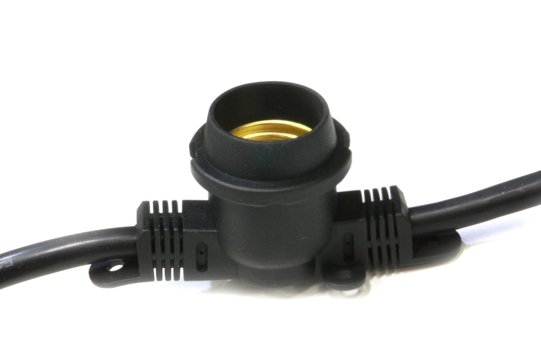 American Lighting LS-M-24-100-BK 100-Foot String Light, Black