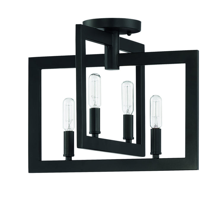 Craftmade 44954-ESP Four Light Semi Flush Mount, Espresso