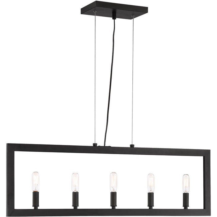 Craftmade 44975-ESP Five Light Island Pendant, Espresso
