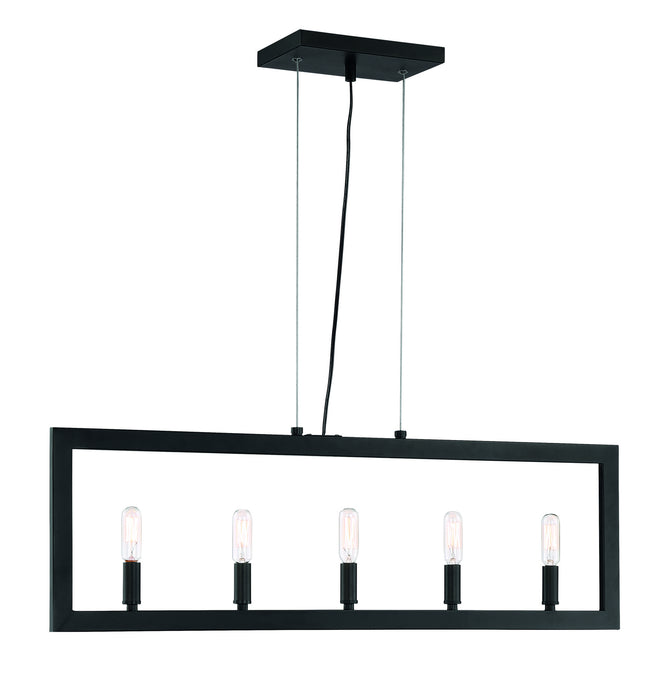 Craftmade 44975-ESP Five Light Island Pendant, Espresso