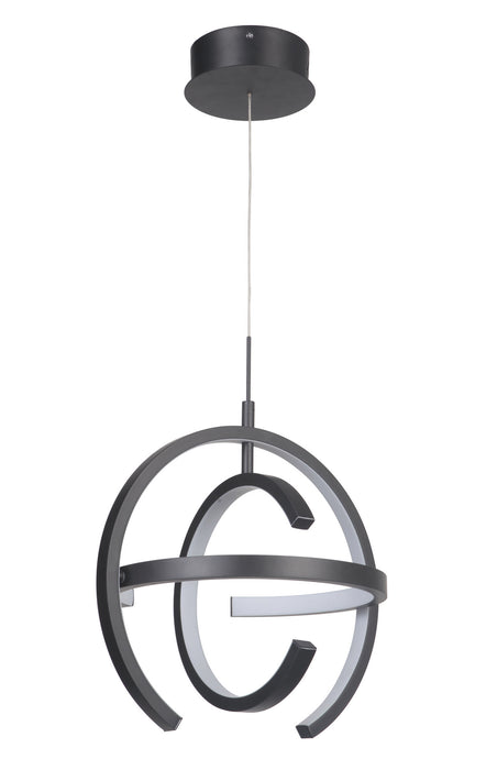 Craftmade 47891-MBK-LED LED Pendant, Matte Black