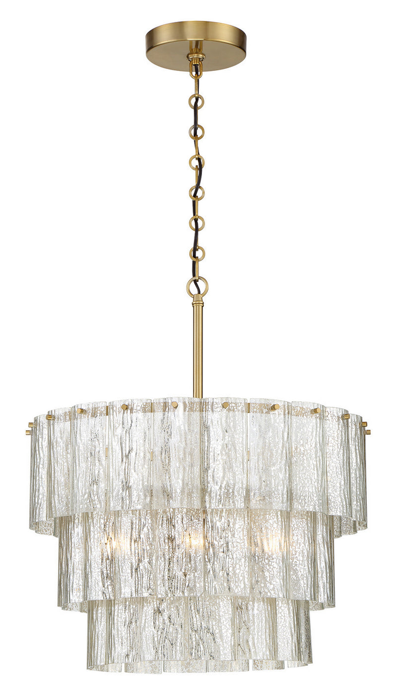 Craftmade 48690-SB 12 Light Pendant, Satin Brass