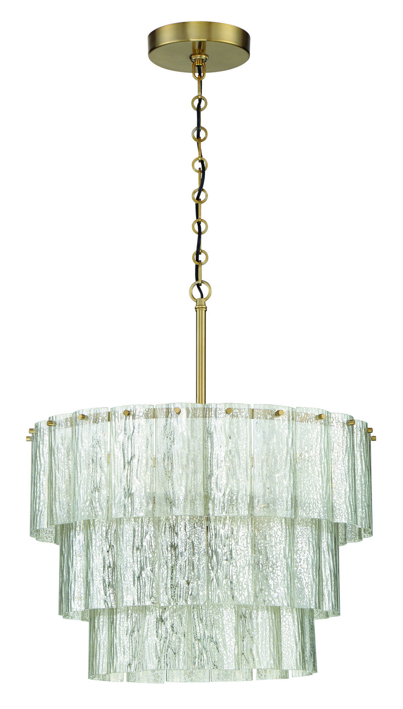 Craftmade 48690-SB 12 Light Pendant, Satin Brass