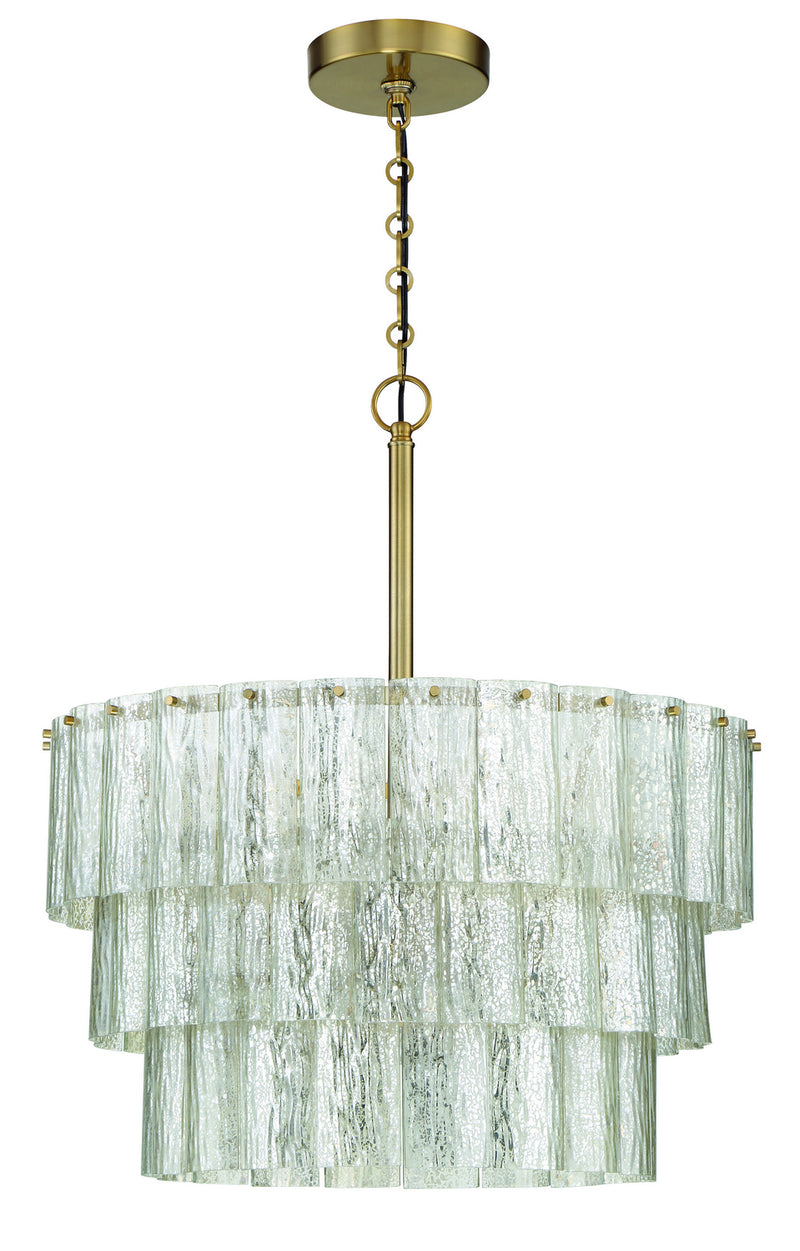 Craftmade 48694-SB Nine Light Pendant, Satin Brass