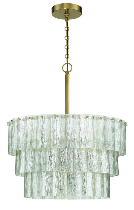 Craftmade 48694-SB Nine Light Pendant, Satin Brass