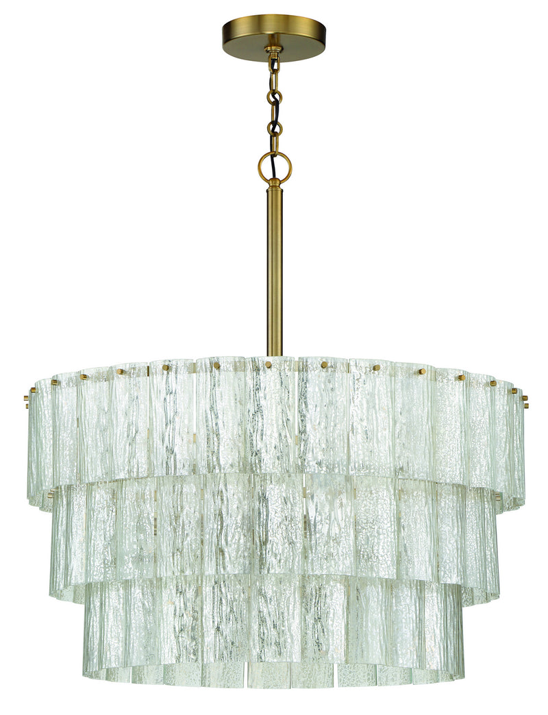Craftmade 48696-SB Nine Light Pendant, Satin Brass