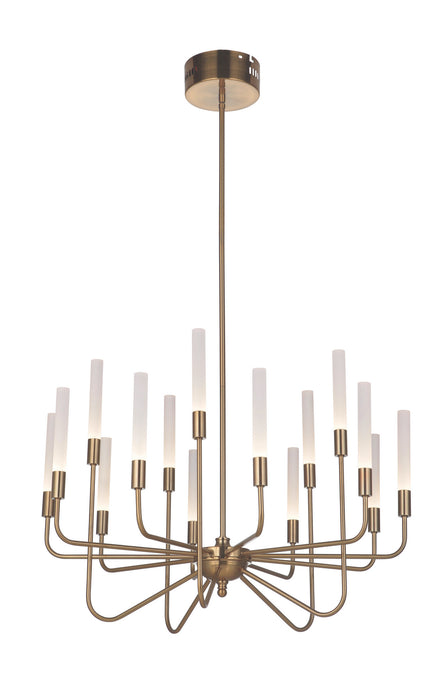Craftmade 49615-SB-LED LED Chandelier, Satin Brass