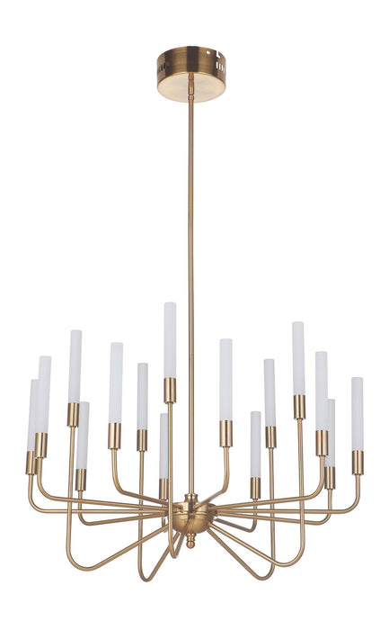 Craftmade 49615-SB-LED LED Chandelier, Satin Brass