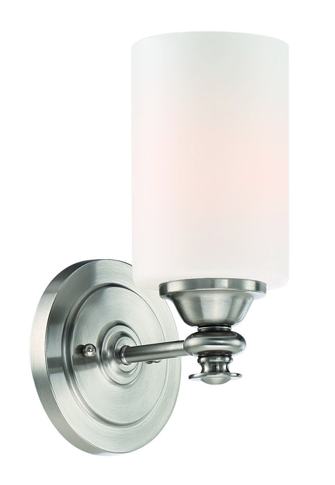 Craftmade 49801-BNK One Light Wall Sconce, Brushed Polished Nickel