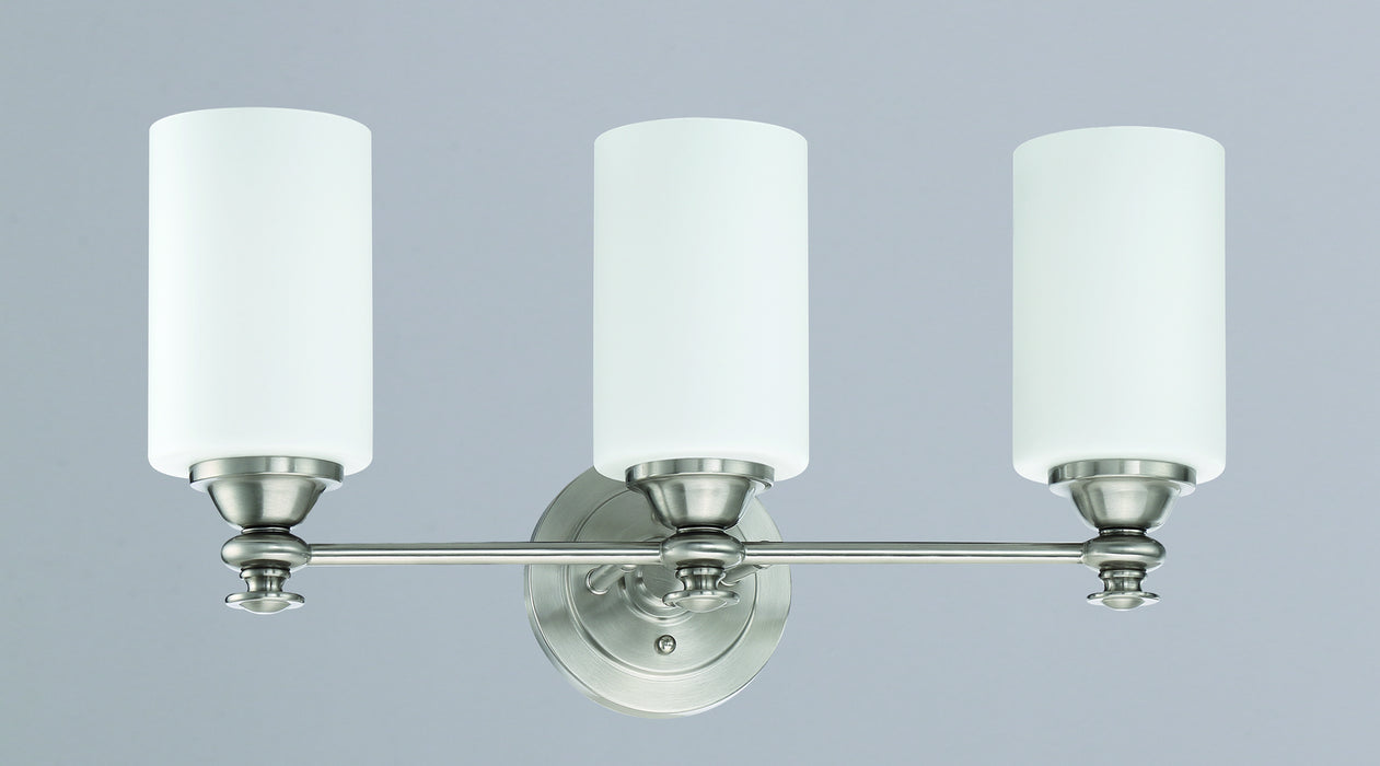 Craftmade 49803-BNK Three Light Vanity, Brushed Polished Nickel