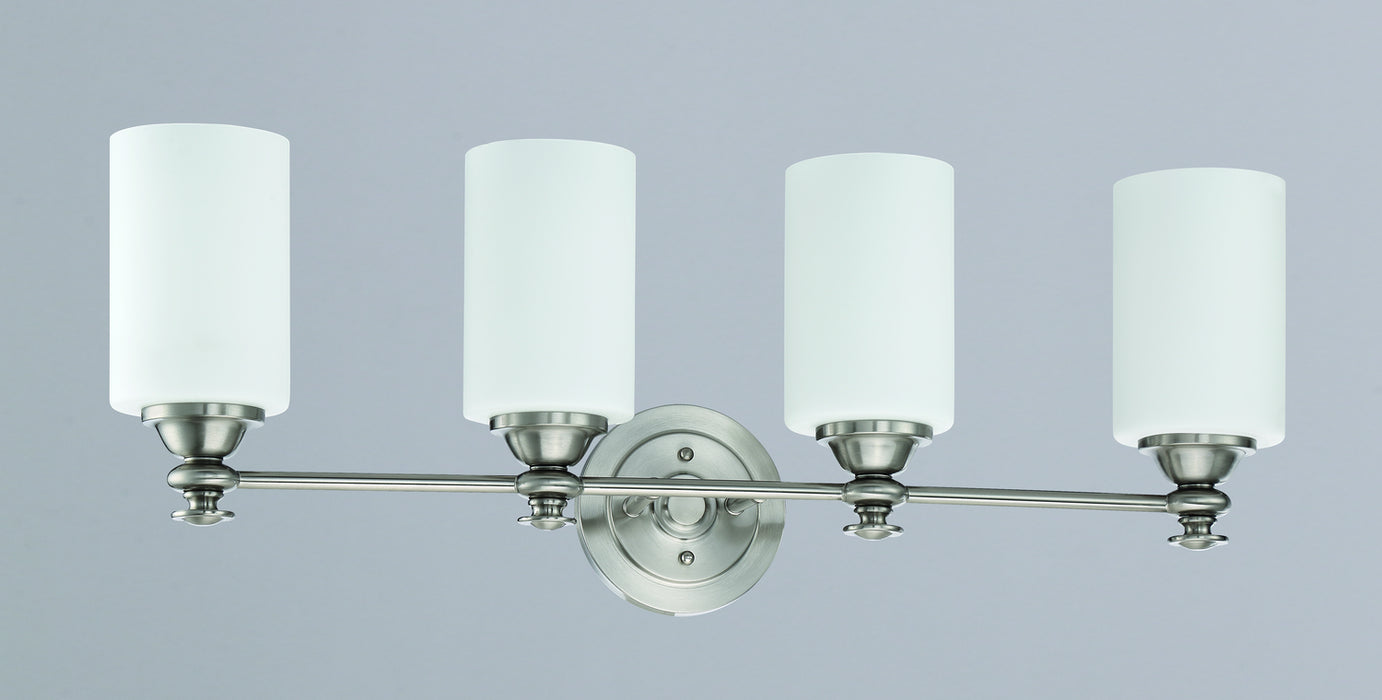 Craftmade 49804-BNK Four Light Vanity, Brushed Polished Nickel