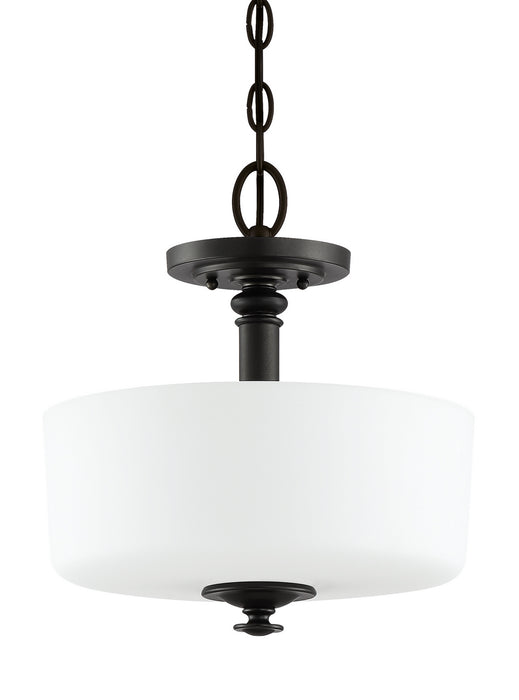Craftmade 49853-ESP Three Light Convertible Semi Flush, Espresso